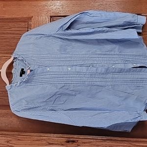 J Crew Re-imagined Pin-Stripe Button Down